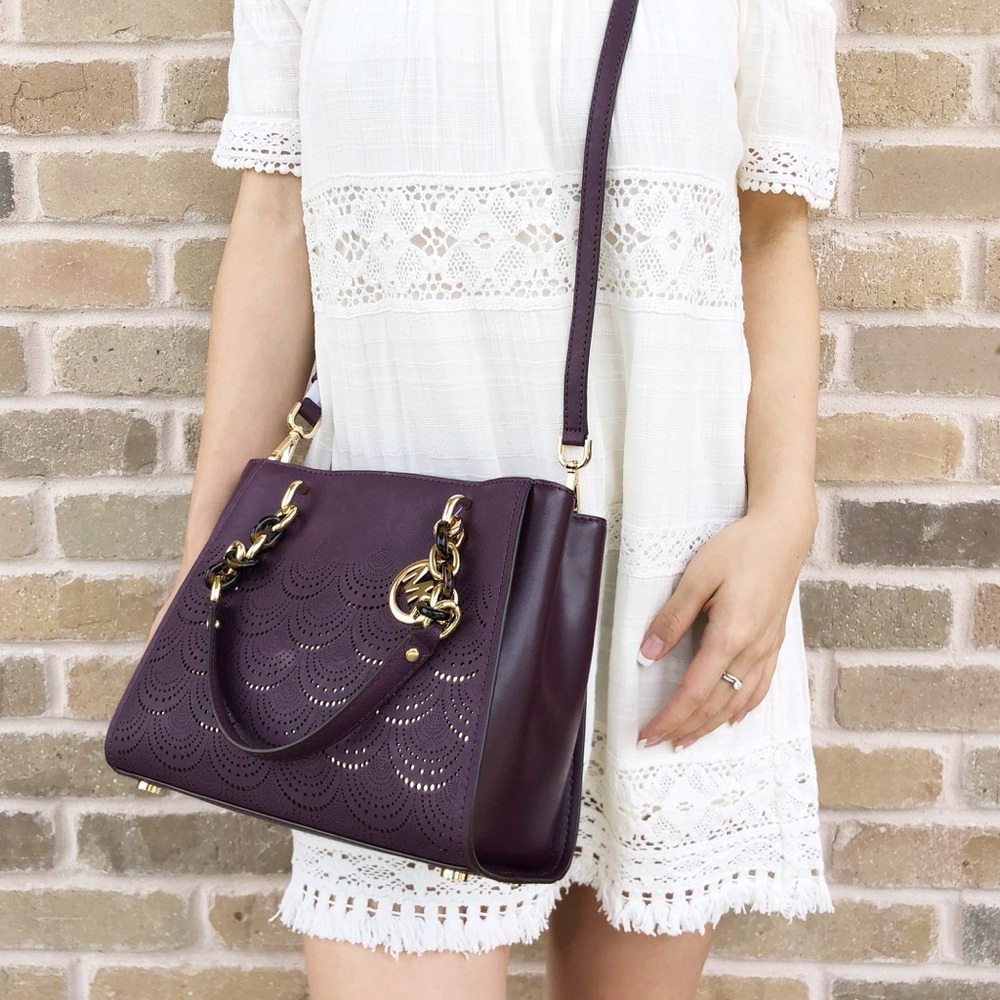 Michael Kors purple north east Tote - Picture 6 of 8